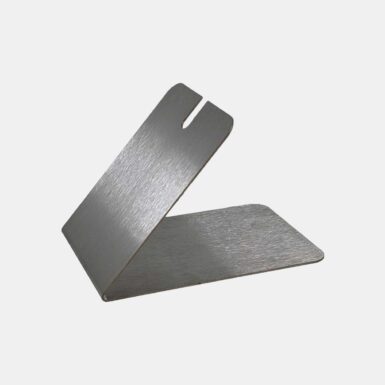 A ball vape heat stand made of stainless stelling and with a brushed finish.