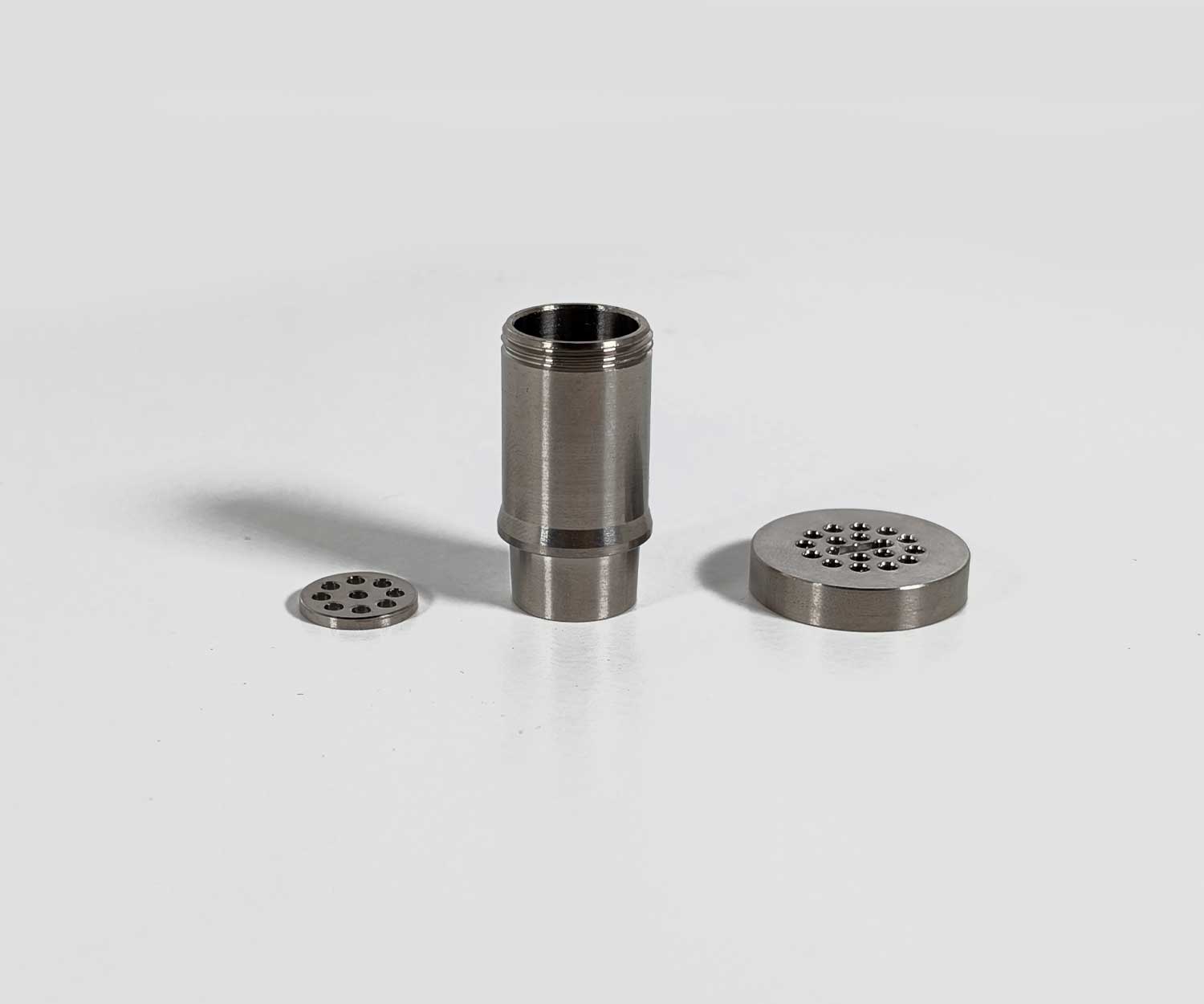 Showing the Micro Ripper heater head in parts.